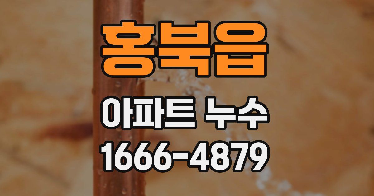 홍북읍 아파트 누수