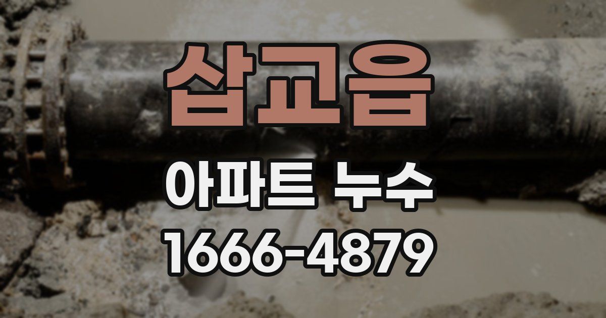 삽교읍 아파트 누수