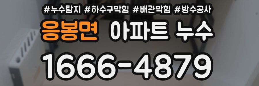 응봉면 아파트 누수