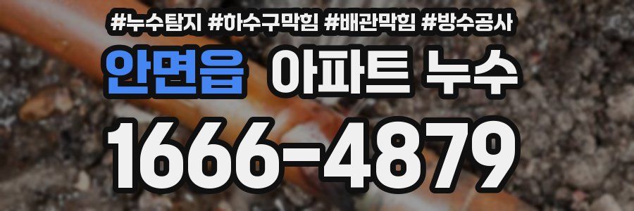 안면읍 아파트 누수