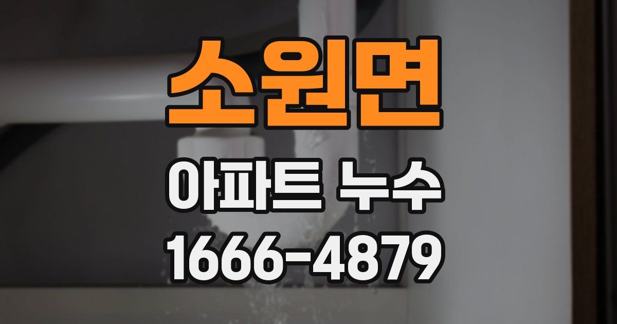 소원면 아파트 누수