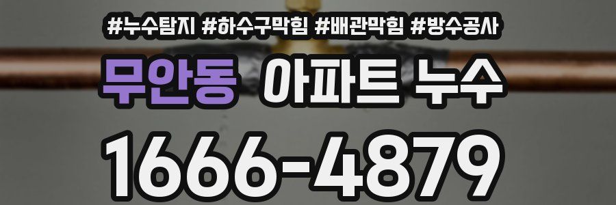 무안동 아파트 누수