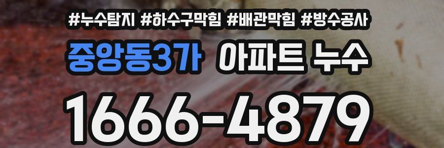 중앙동3가 아파트 누수