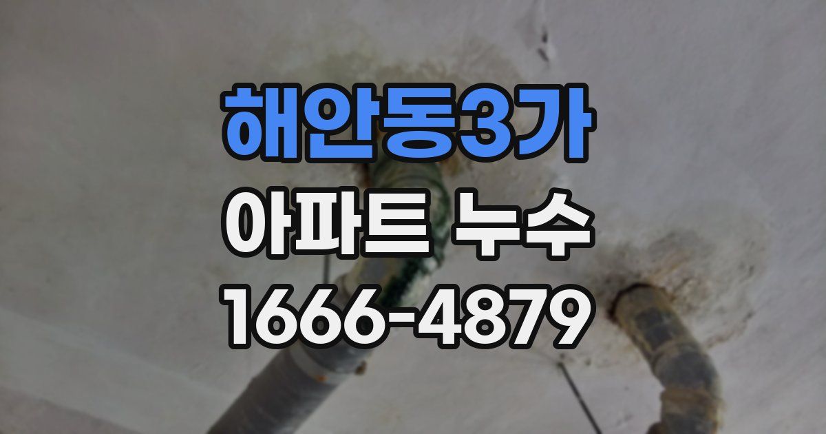 해안동3가 아파트 누수