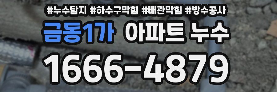 금동1가 아파트 누수