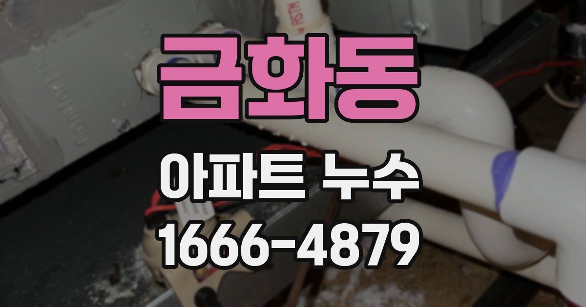 금화동 아파트 누수