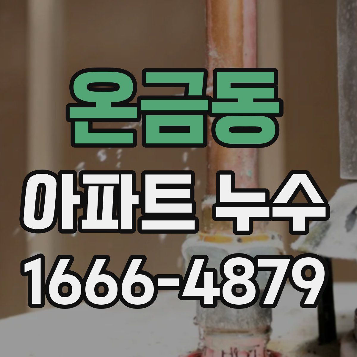 온금동 아파트 누수