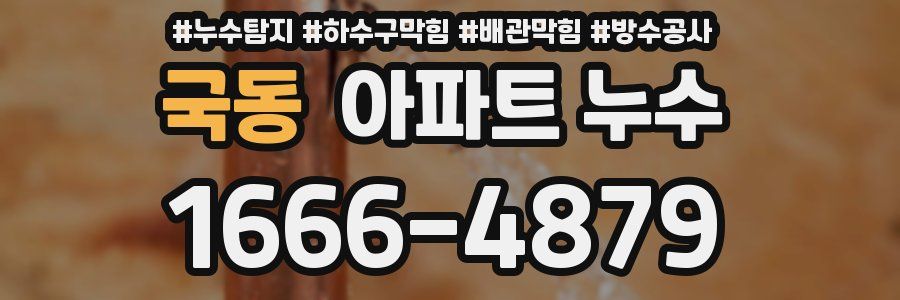 국동 아파트 누수