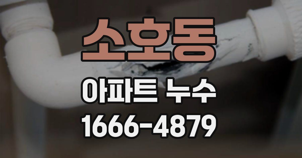 소호동 아파트 누수