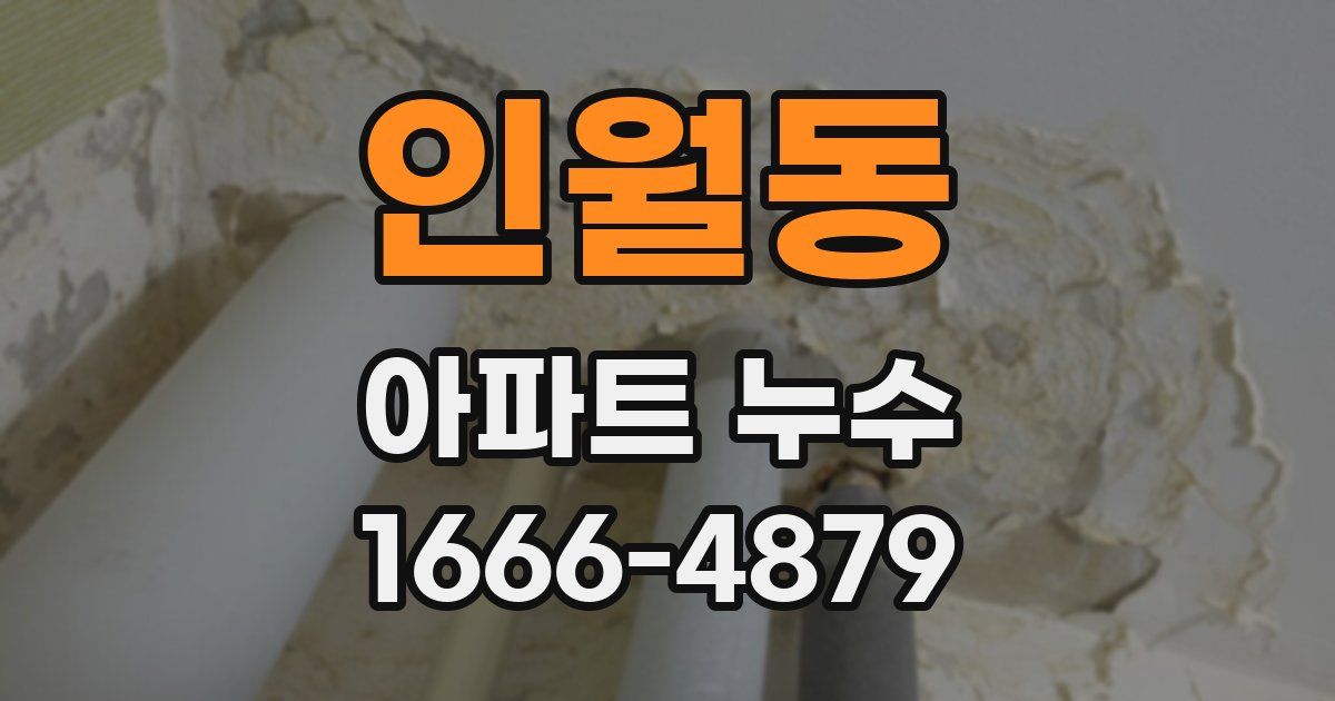 인월동 아파트 누수