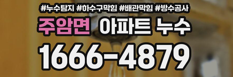 주암면 아파트 누수
