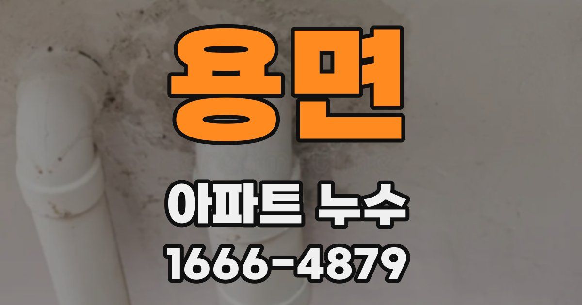 용면 아파트 누수
