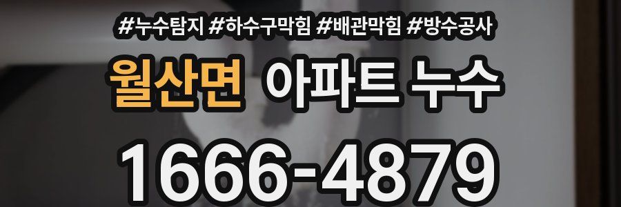 월산면 아파트 누수