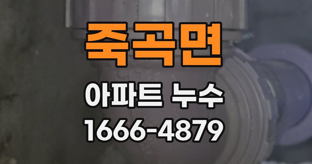 죽곡면 아파트 누수