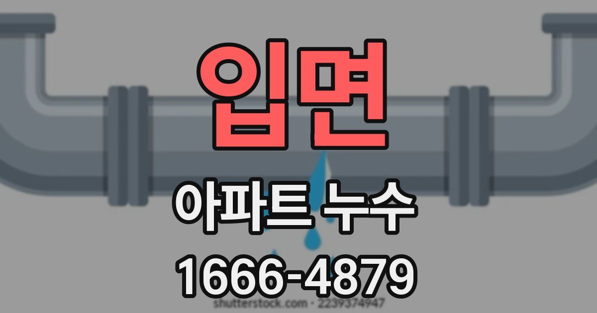 입면 아파트 누수