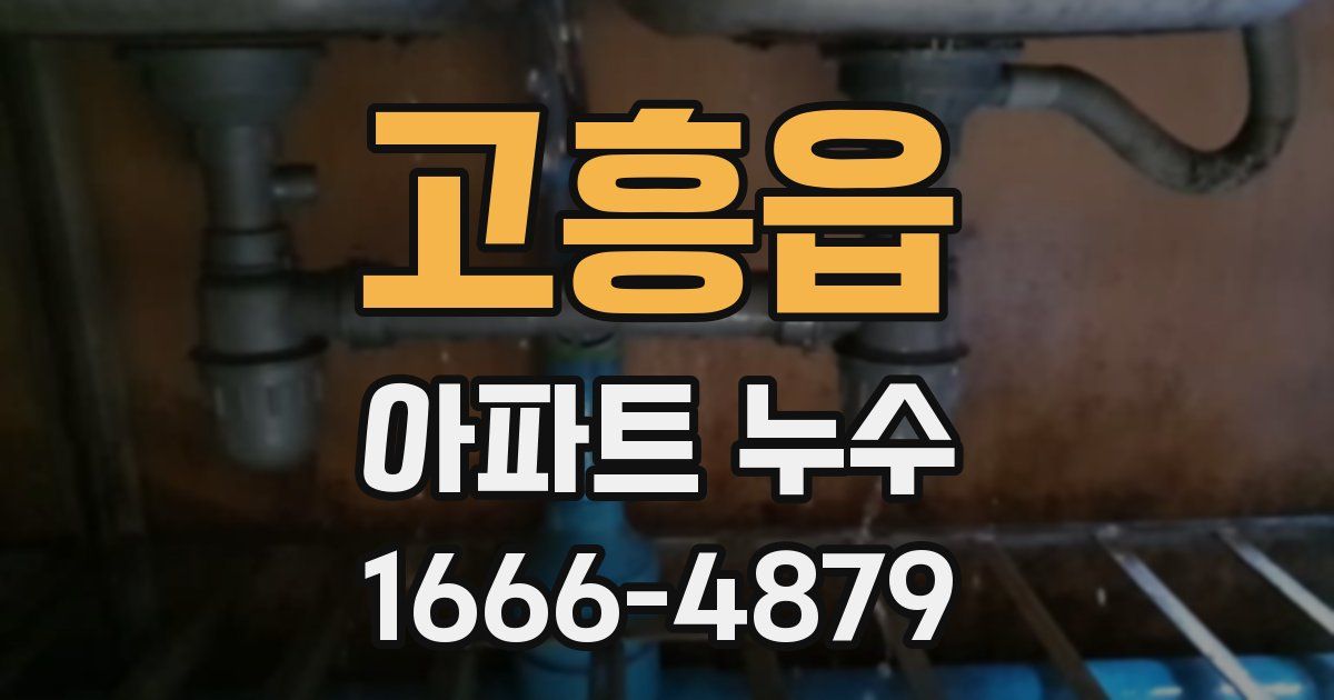 고흥읍 아파트 누수