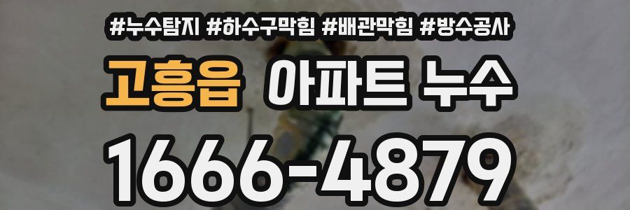 고흥읍 아파트 누수