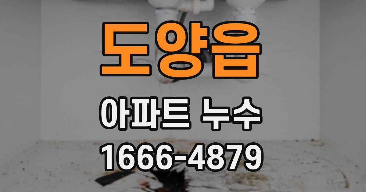 도양읍 아파트 누수