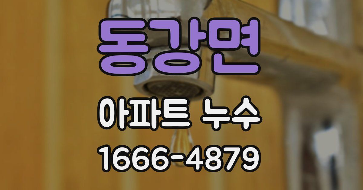 동강면 아파트 누수