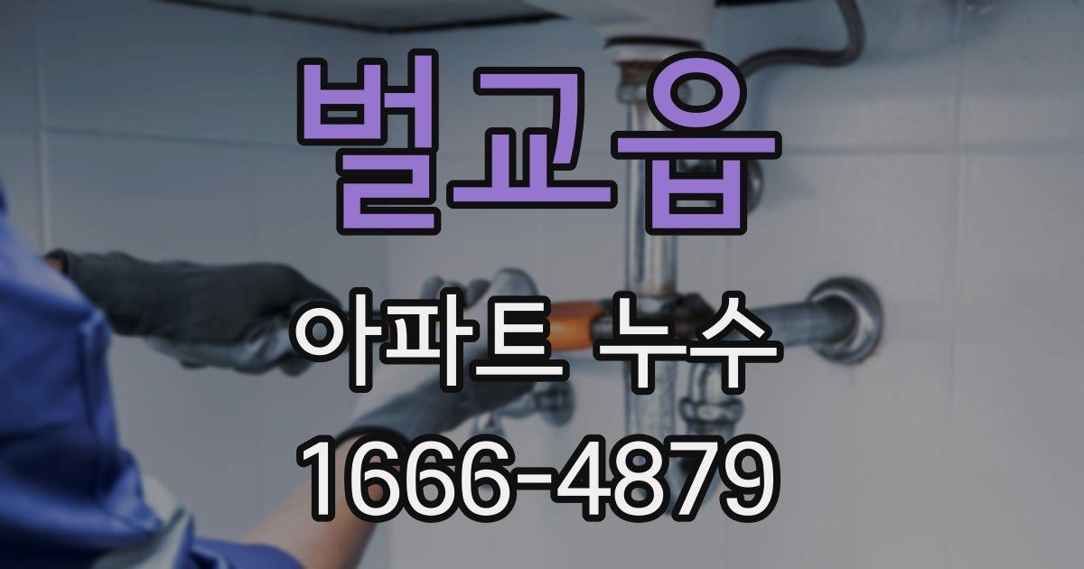 벌교읍 아파트 누수