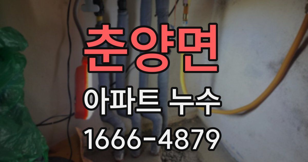 춘양면 아파트 누수