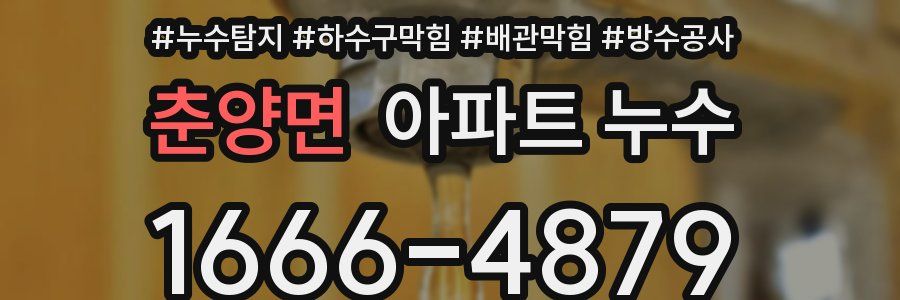 춘양면 아파트 누수