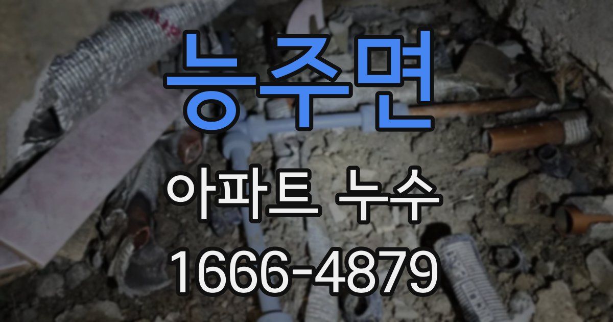 능주면 아파트 누수