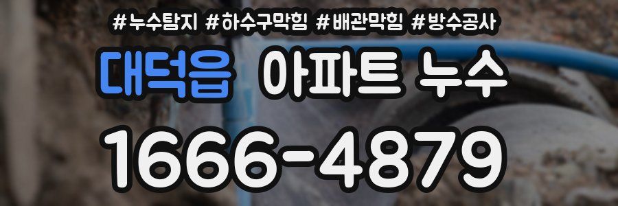 대덕읍 아파트 누수