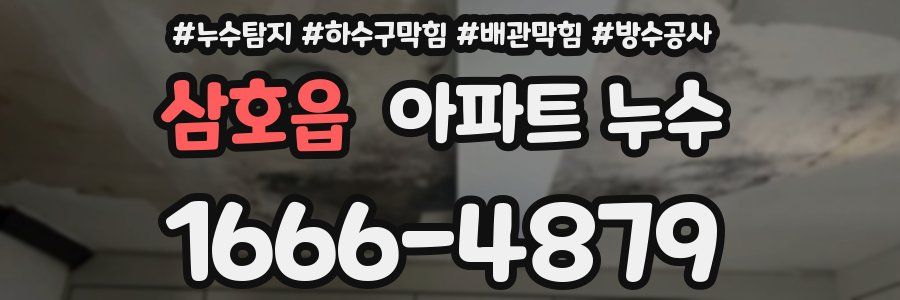 삼호읍 아파트 누수