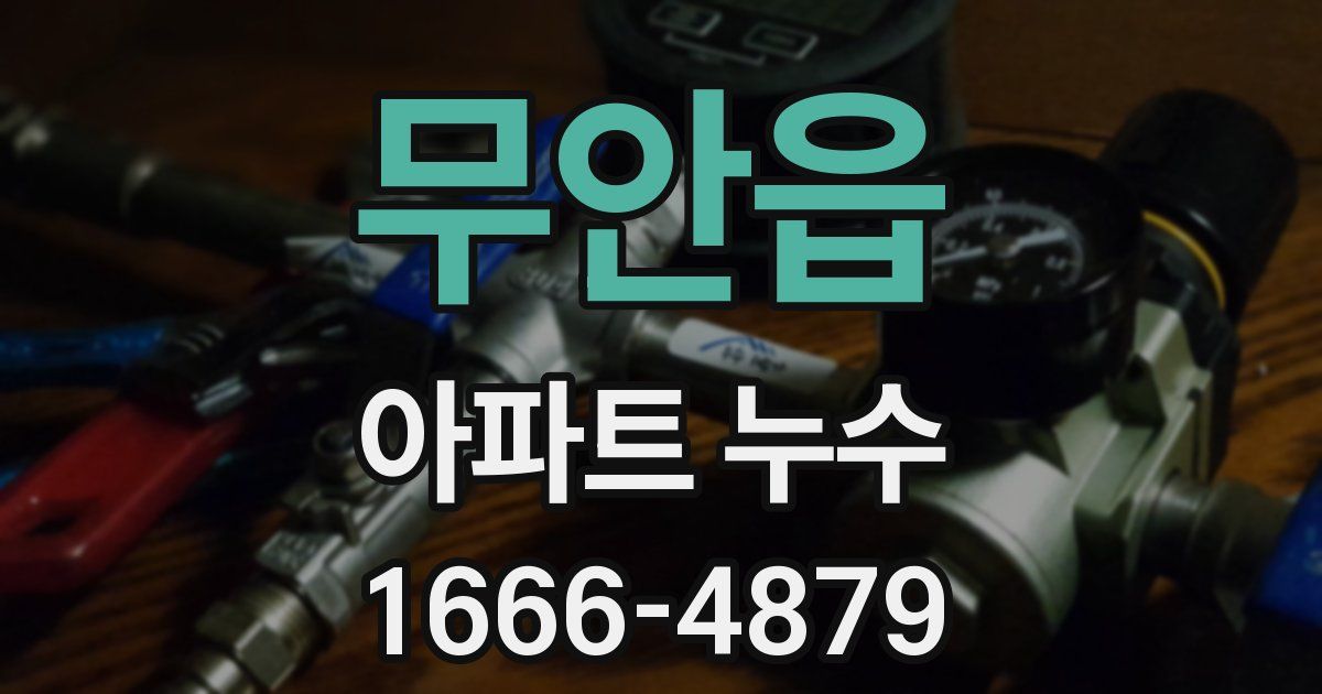 무안읍 아파트 누수