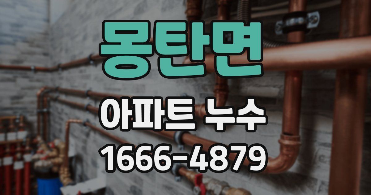 몽탄면 아파트 누수