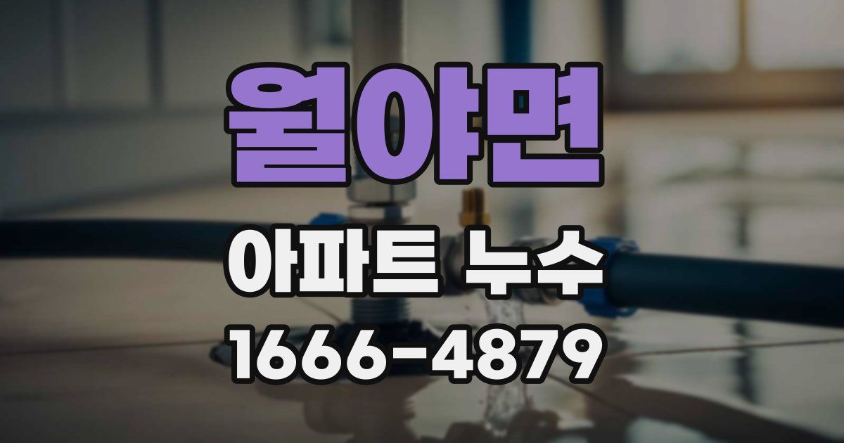 월야면 아파트 누수