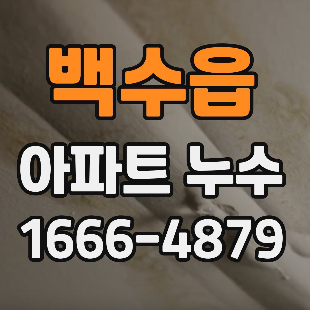 백수읍 아파트 누수