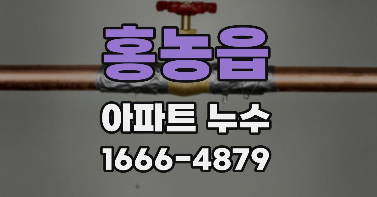 홍농읍 아파트 누수