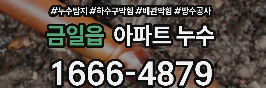 금일읍 아파트 누수