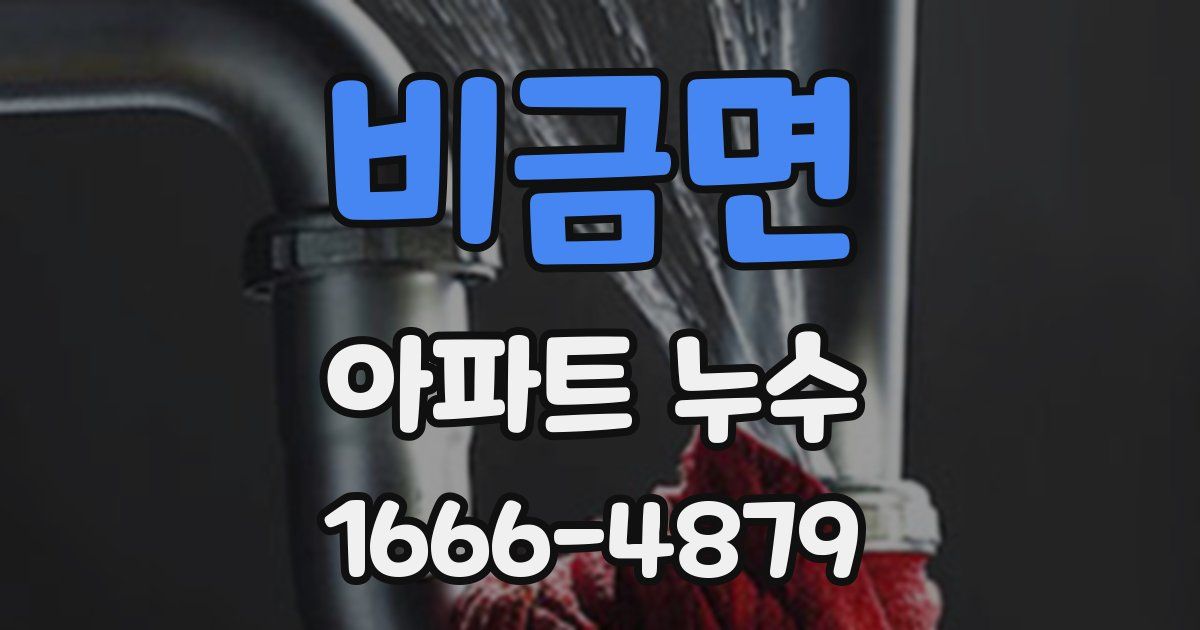 비금면 아파트 누수