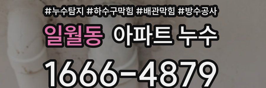 일월동 아파트 누수