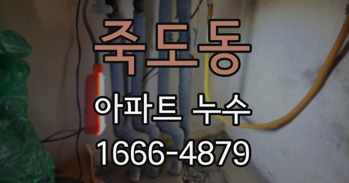 죽도동 아파트 누수