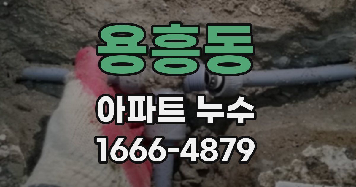 용흥동 아파트 누수