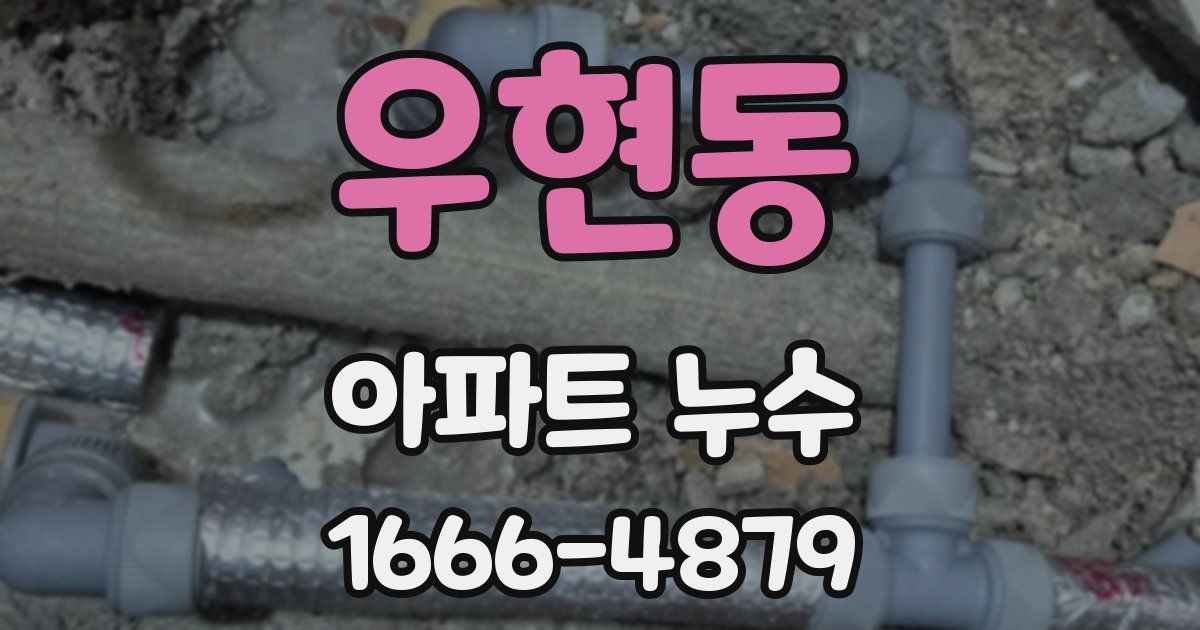 우현동 아파트 누수