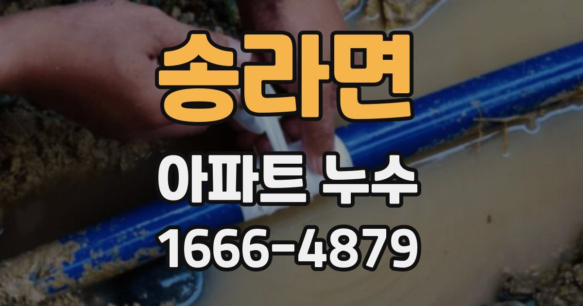 송라면 아파트 누수