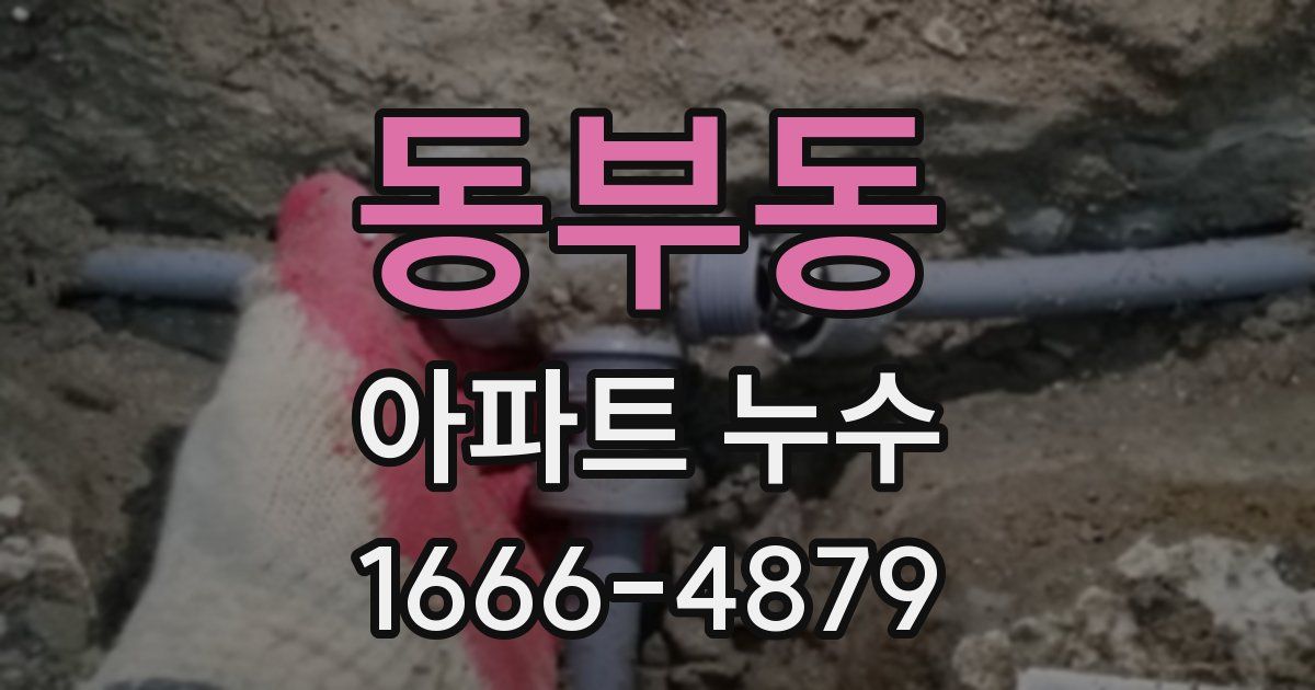 동부동 아파트 누수