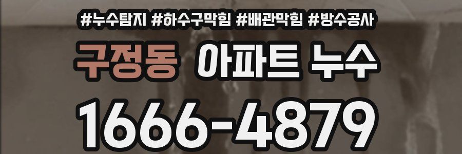 구정동 아파트 누수