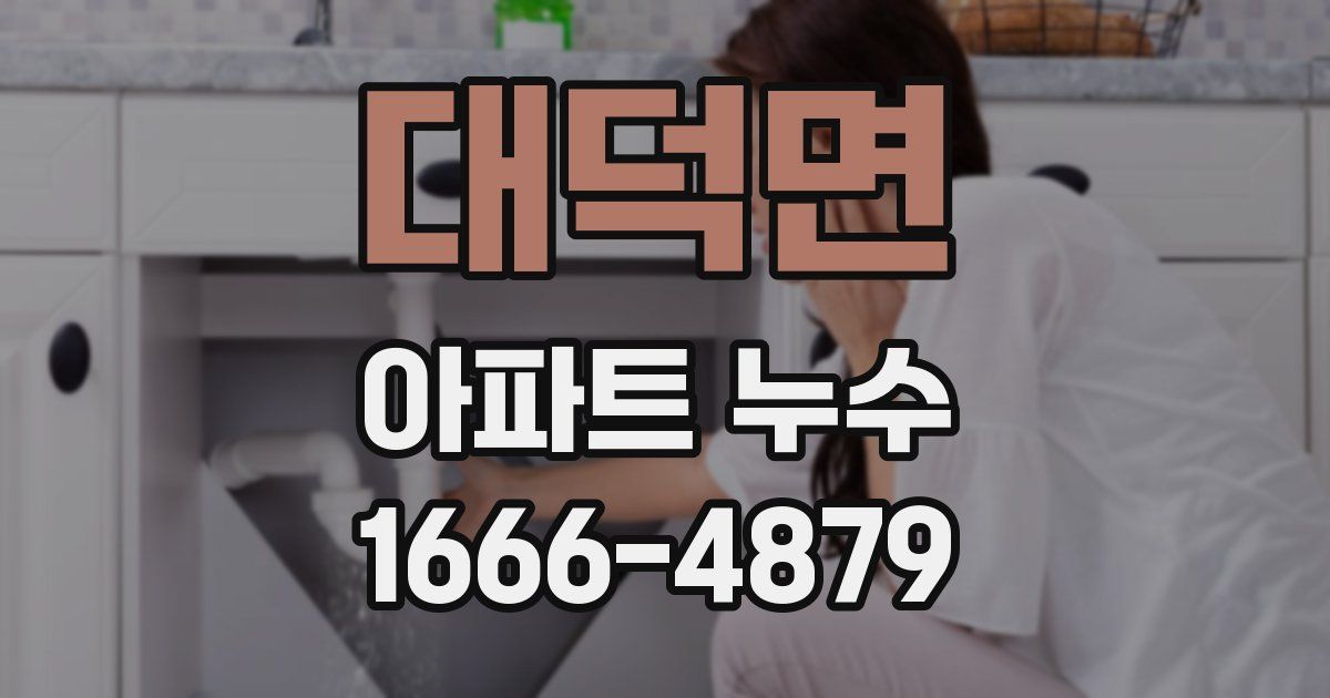 대덕면 아파트 누수