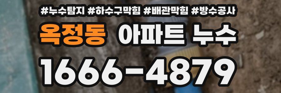 옥정동 아파트 누수