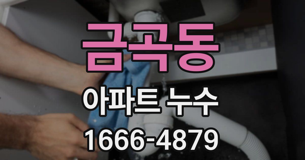 금곡동 아파트 누수