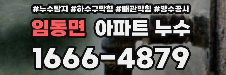 임동면 아파트 누수