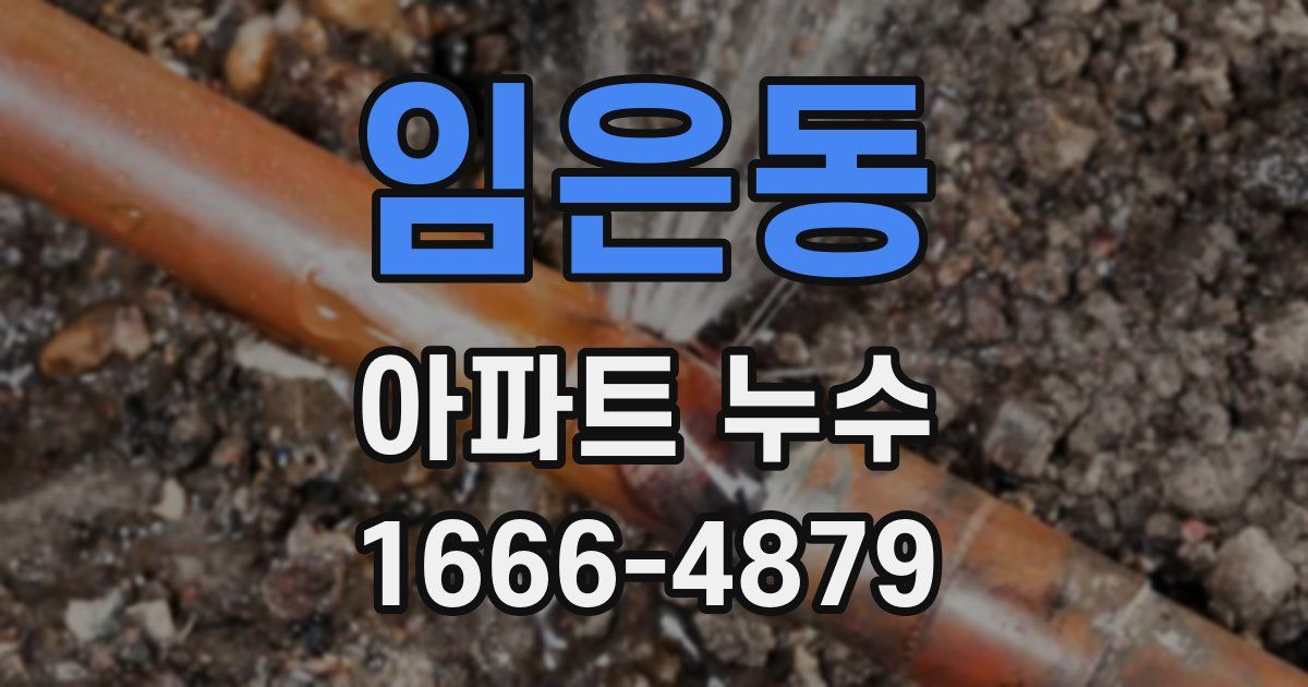 임은동 아파트 누수