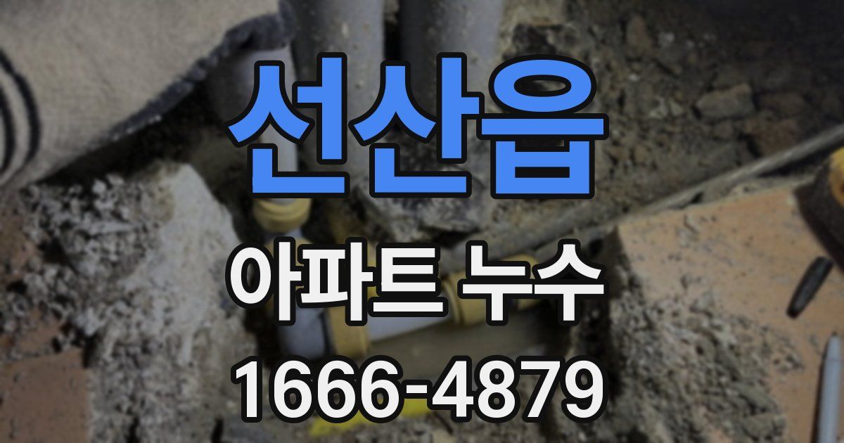 선산읍 아파트 누수