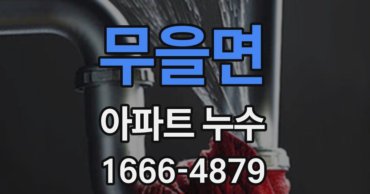 무을면 아파트 누수